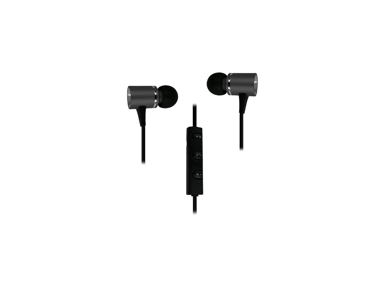 Morpheus 360 EB3500B Bluetooth Wireless Metal Earbuds with Microphone (Black)