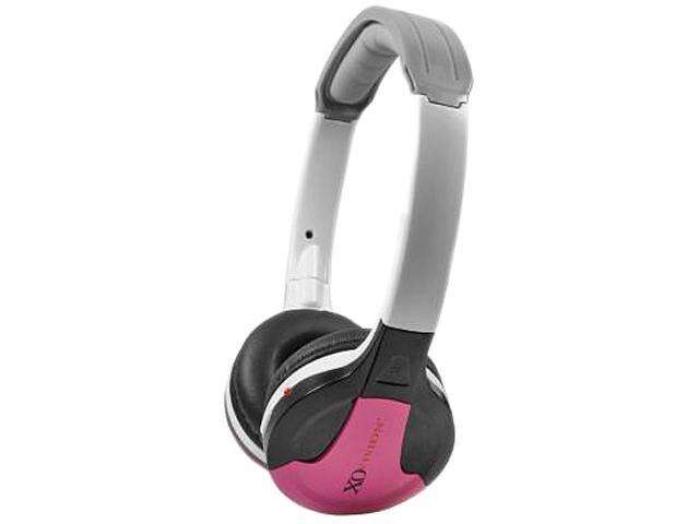 XO Vision Pink IR630P Universal IR Wireless Foldable Headphones, Pink