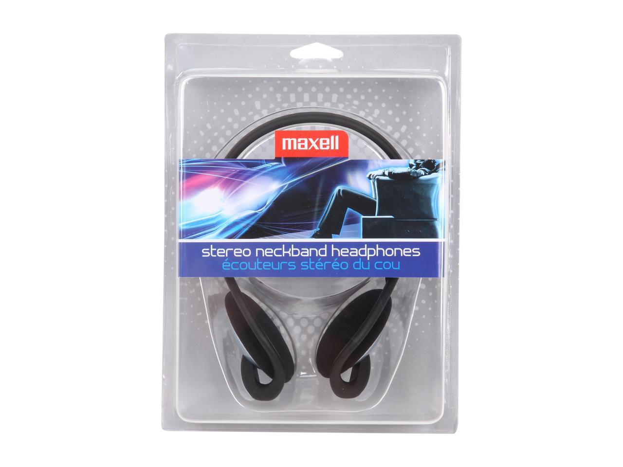 Maxell 190316 3.5mm Connector Supra-aural NB-201 Stereo Neckbands Headphone