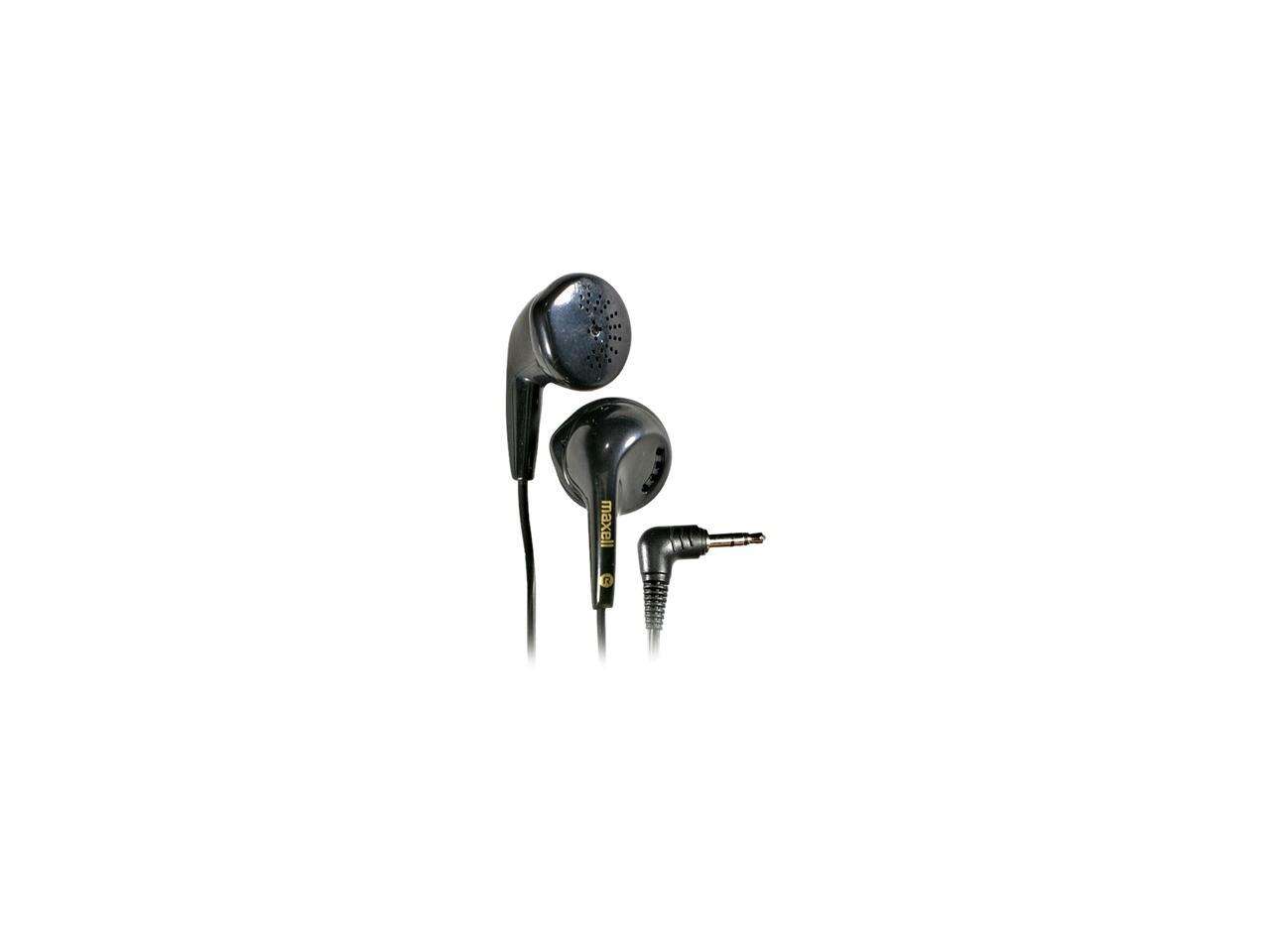 Maxell 190560 3.5mm L-plug Connector Earbud EB95 Dynamic Earbuds (Black)