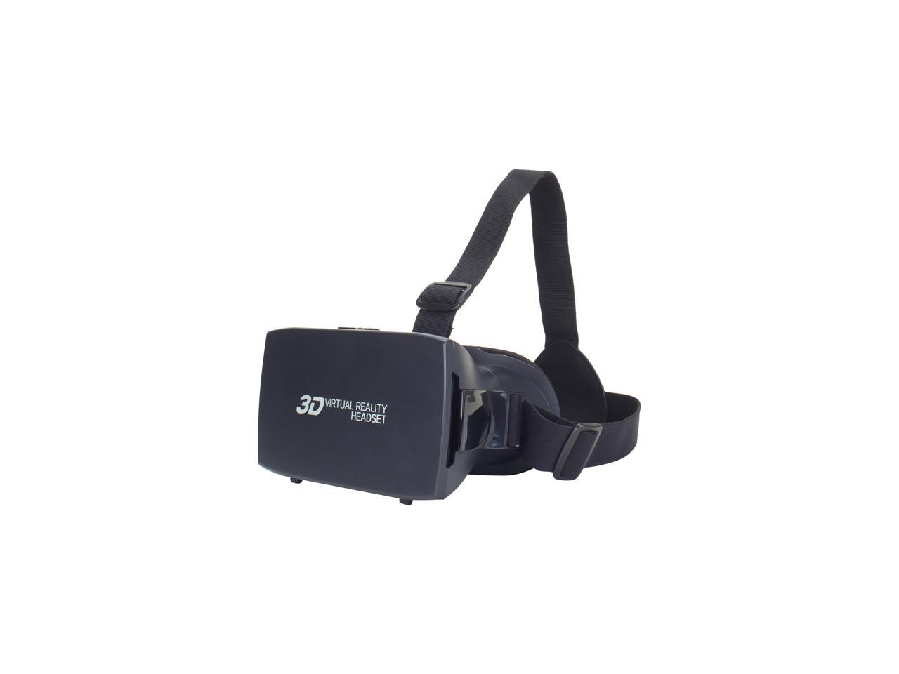 ENHANCE 3D VR Headset with Comfortable Nose-Padding, Adjustable Head Strap, Adjustable Object and Pupillary Distance