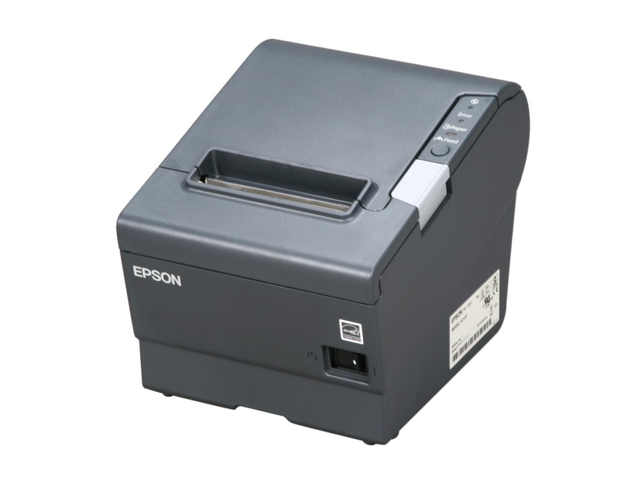 Epson TM-T88V 3\" Single-station Thermal Receipt Printer, USB, Serial, Dark Gray - C31CA85084