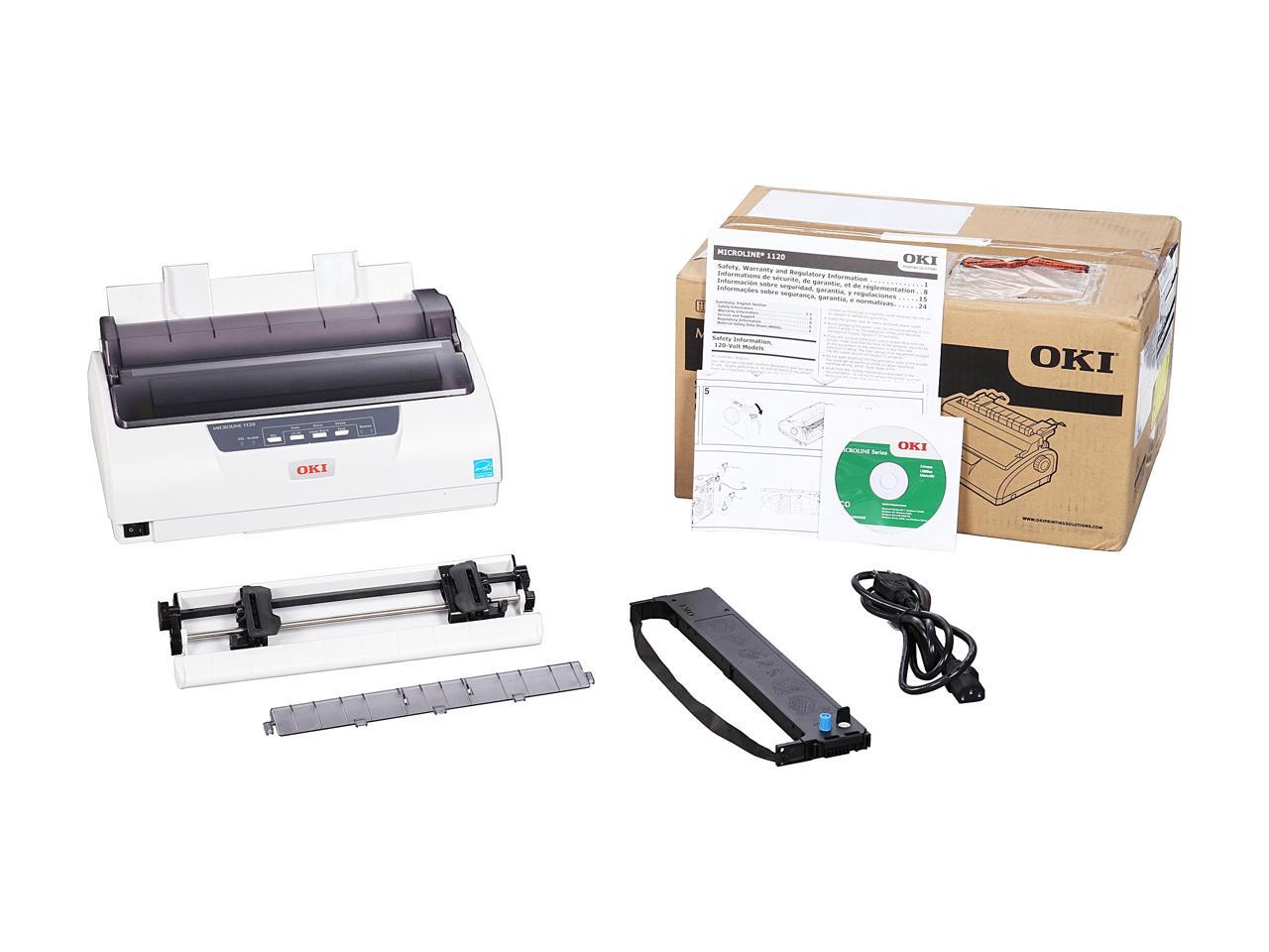 OKIDATA MICROLINE 1120 (62428503) - Parallel & Serial, USB 9 pin 120V Up to 375cps 288 x 144 Dot Matrix Printer