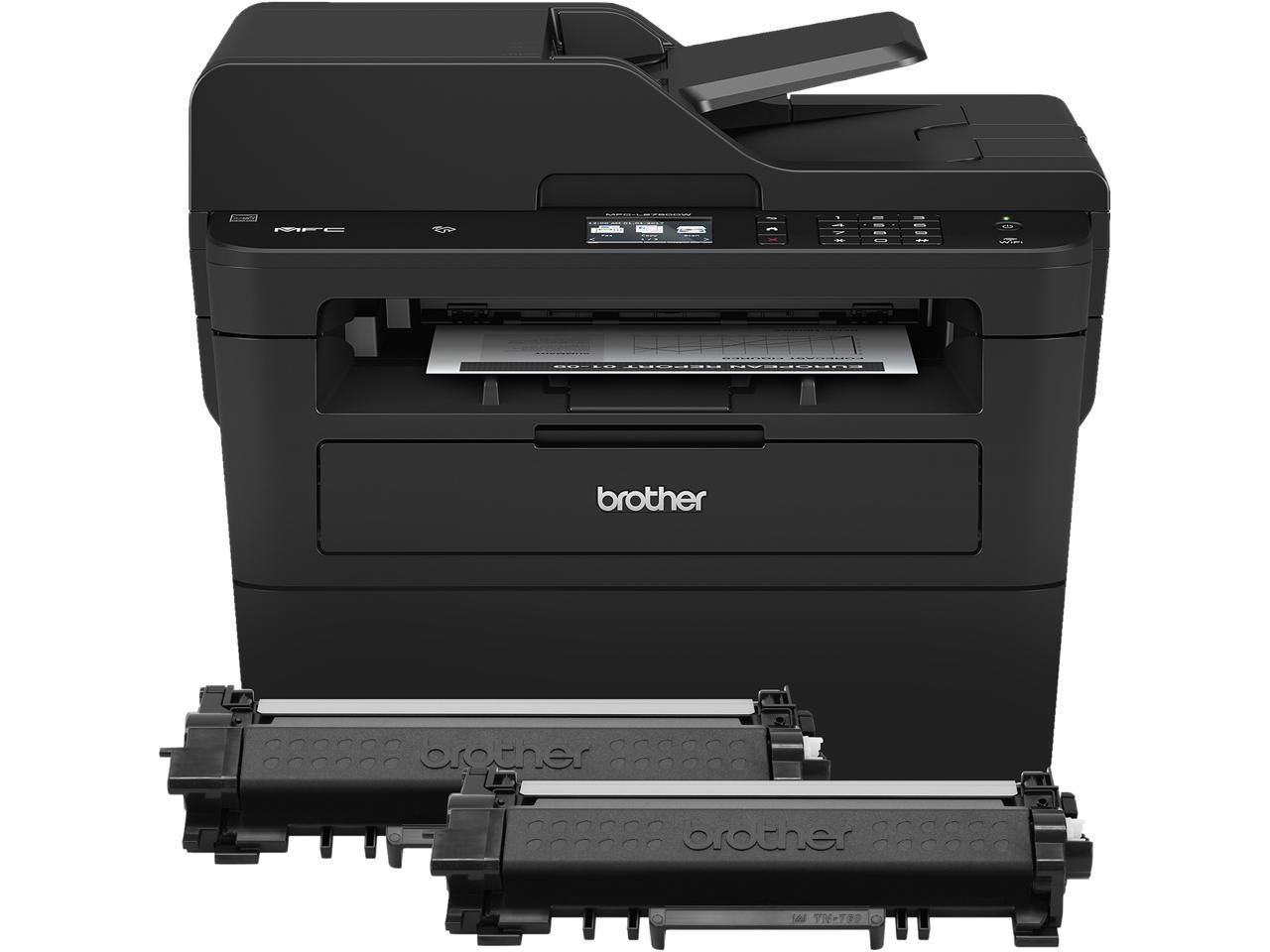 Brother MFC-L2750DWXL Wireless Duplex Compact All-in-One Monochrome Laser Printer - Up to Two Years of Printing Included