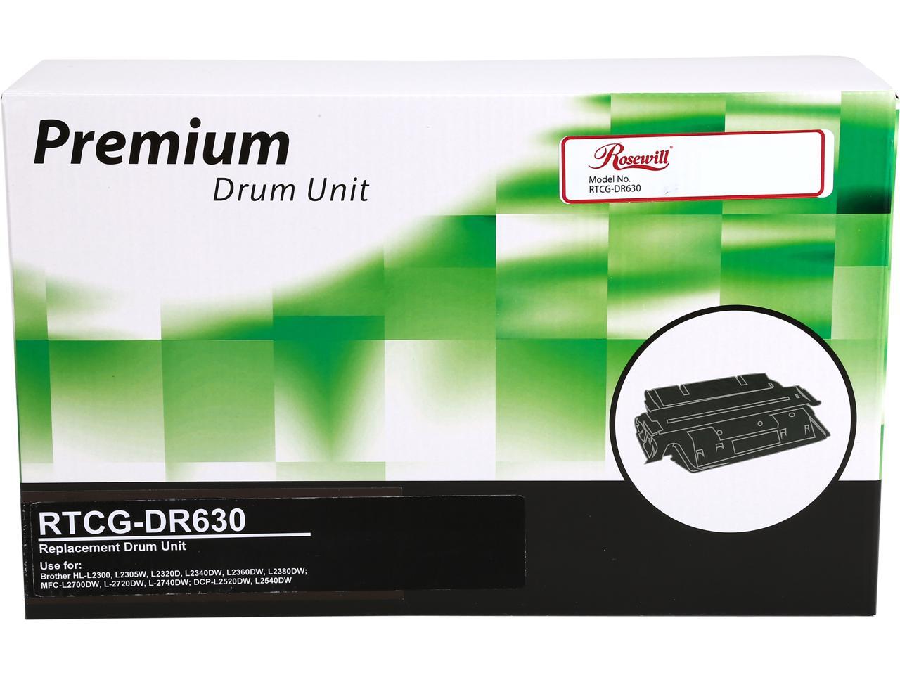 Rosewill RTCG-DR630 Drum Unit Replaces Brother DR-630, 12,000 Pages Yield, Black
