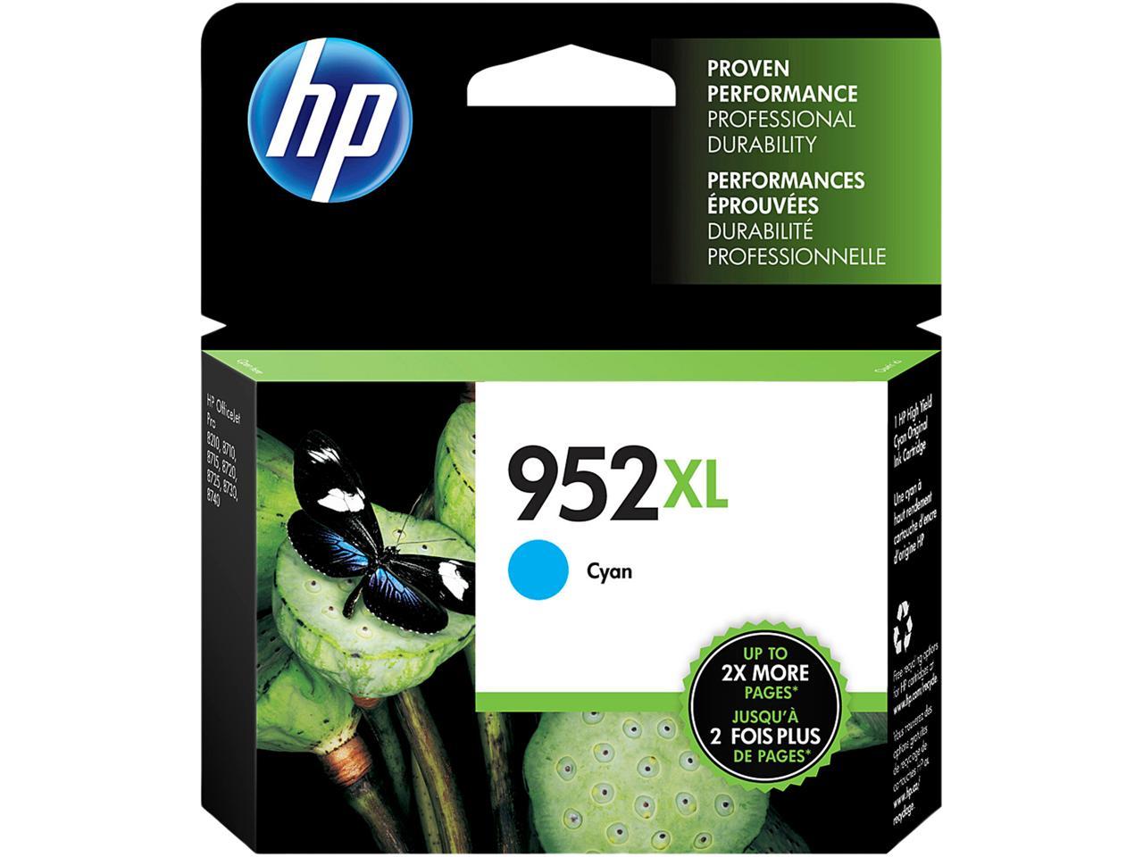 HP 952XL High Yield Ink Cartridge - Cyan