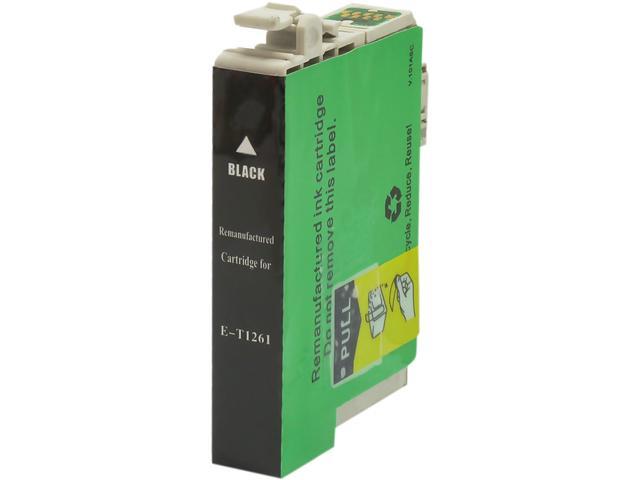 Green Project E-T1261 Black Ink Cartridge Replaces Epson T126120