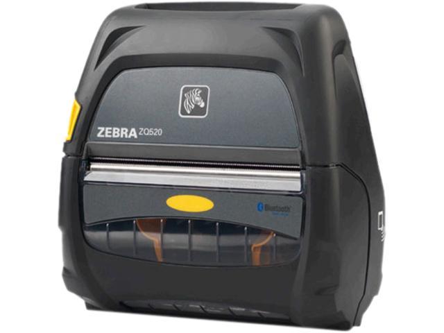 Zebra ZQ520 4" Mobile Direct Thermal Receipt and Label Printer, 203 dpi, Dual Radio (Bluetooth 3.0/WLAN), Linered Platen, Active NFC, English, CPCL & ZPL, XML support - ZQ52-AUN0100-00
