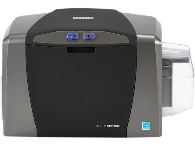 Fargo DTC1250e Dye Sublimation/Thermal Transfer Printer 16 seconds per card / 225 cards per hour (YMCKO) 300 dpi Direct-to-Card Printer & Encoder