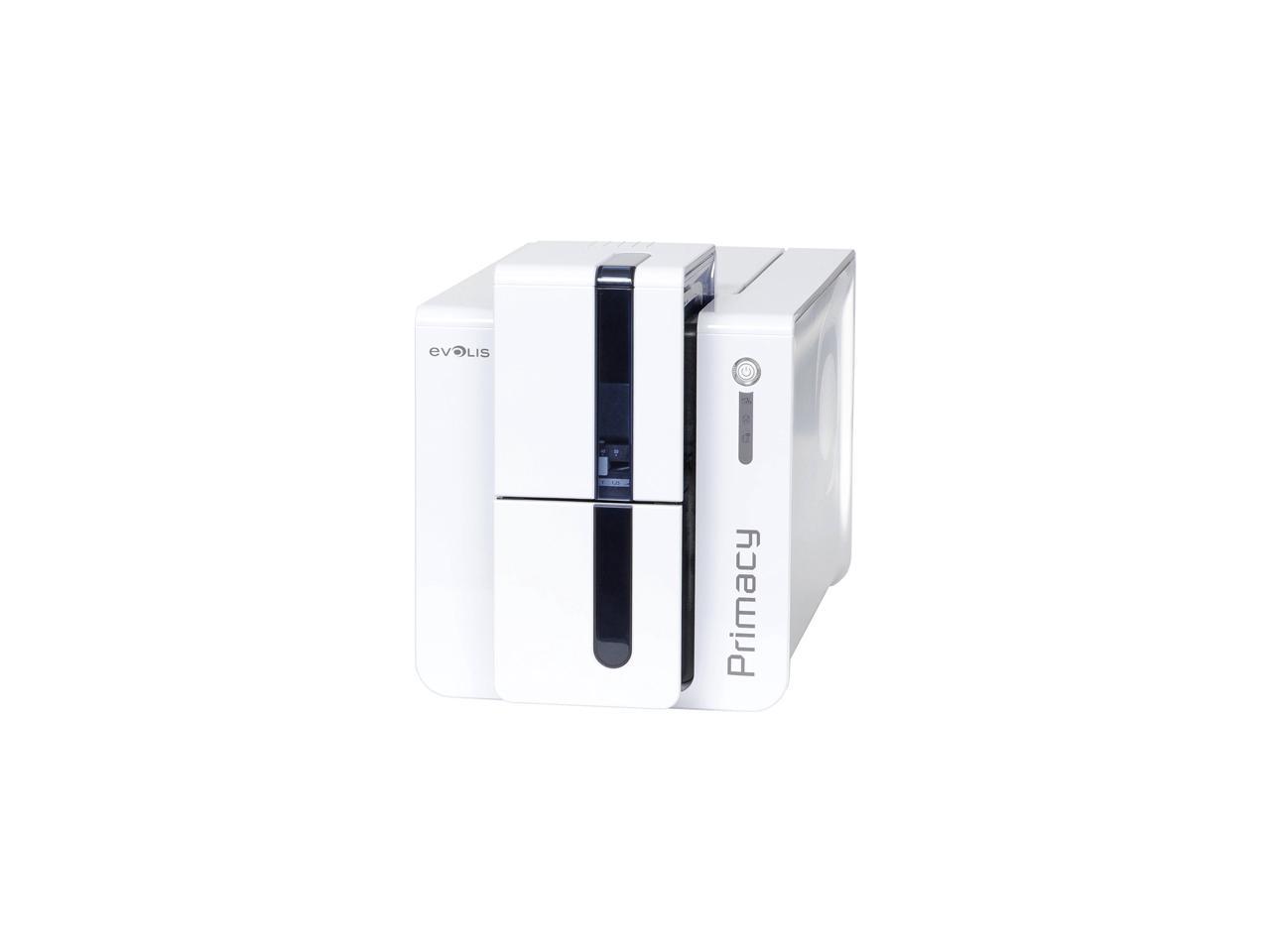Evolis PM1H0000BD Primacy Duplex Expert Card Printer - Dual-sided - White/Blue