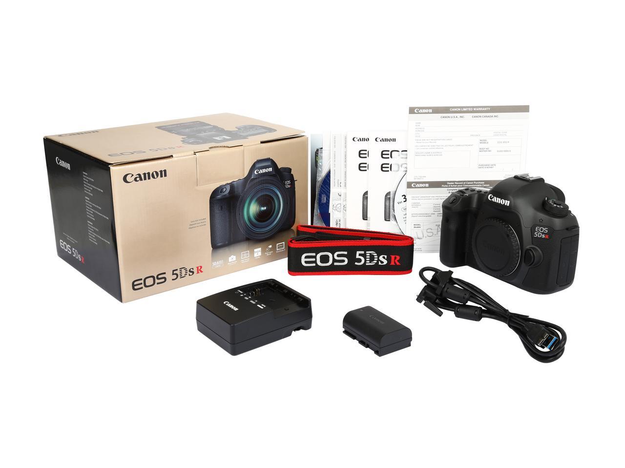 Canon EOS 5DS R 0582C002 Black 50.60 MP Digital SLR Camera Body