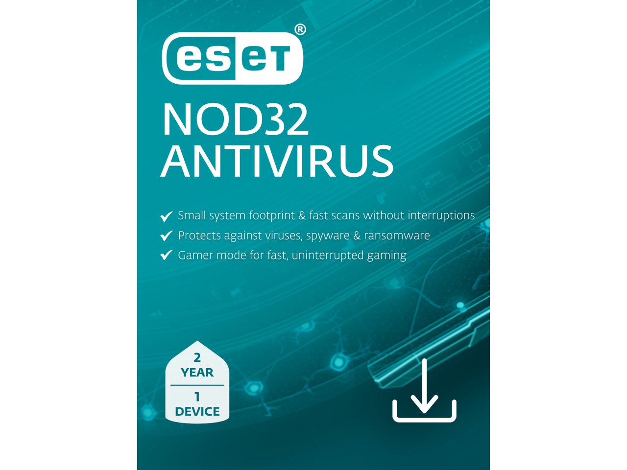 ESET NOD32 Antivirus 2024 - 1 Device / 2 Years - Download