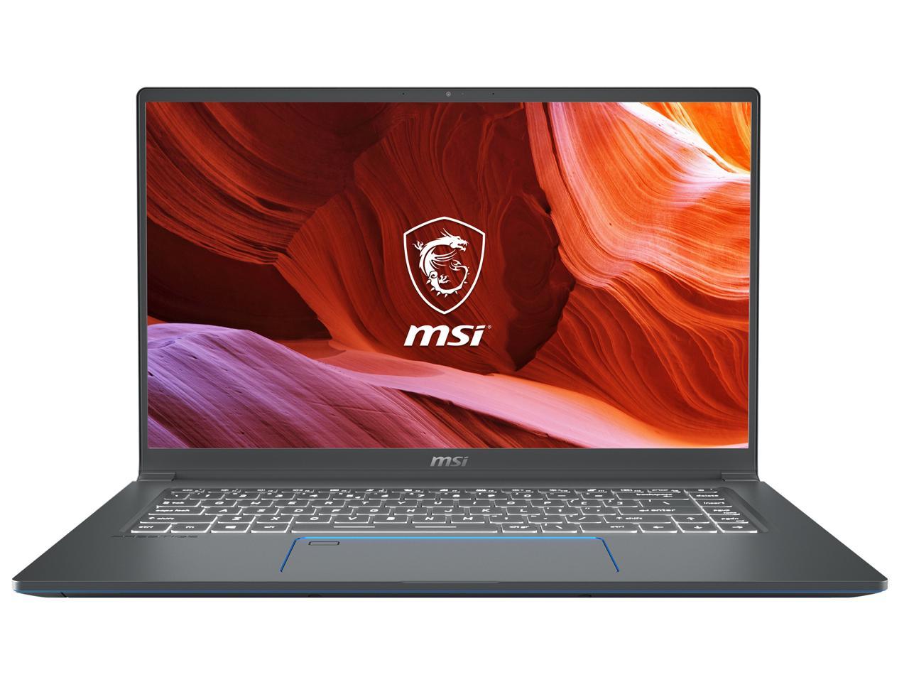 MSI Laptop Prestige 15 A10SC-011 Intel Core i7 10th Gen 10710U (1.10 GHz) 16 GB Memory 512 GB NVMe SSD NVIDIA GeForce GTX 1650 15.6