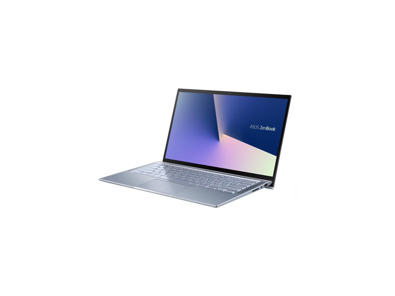 ASUS ZenBook 14, Intel Core Whiskey Lake i7-8565U, 8 GB RAM, 512 GB NVMe PCIe SSD, Wi-Fi 5, Windows 10, Silver Blue, Ultra Thin and Light Laptop, 4-Way NanoEdge 14