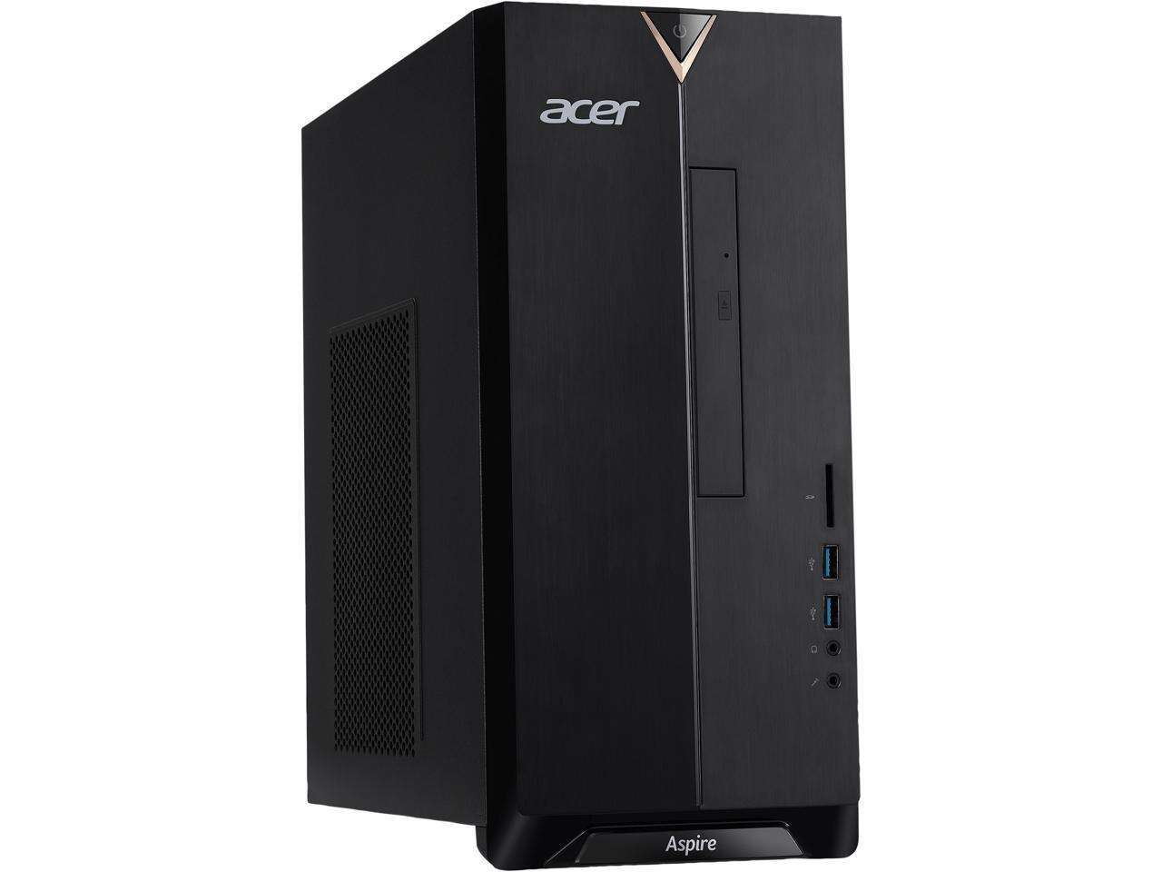 Acer Desktop Computer Aspire T TC-330-UR11 A9-Series APU A9-9420 (3.00 GHz) 8 GB DDR4 1 TB HDD AMD Radeon R5 Windows 10 Home 64-bit