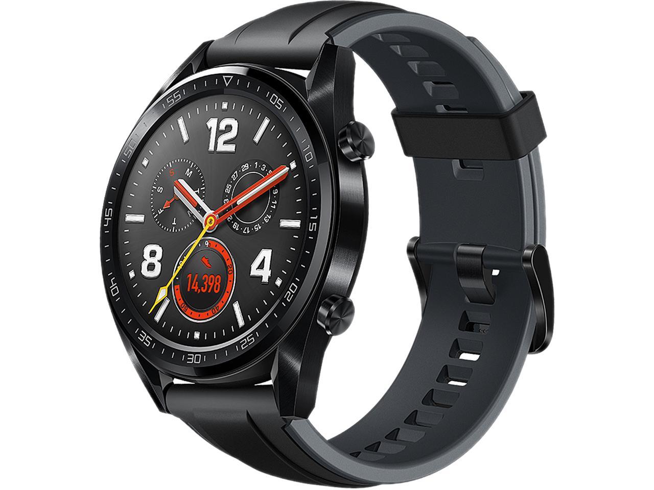 Huawei Watch 55023261 Fit Watch GT Sports Fortuna-B19S GPS Smartwatch - Black Stainless Steel