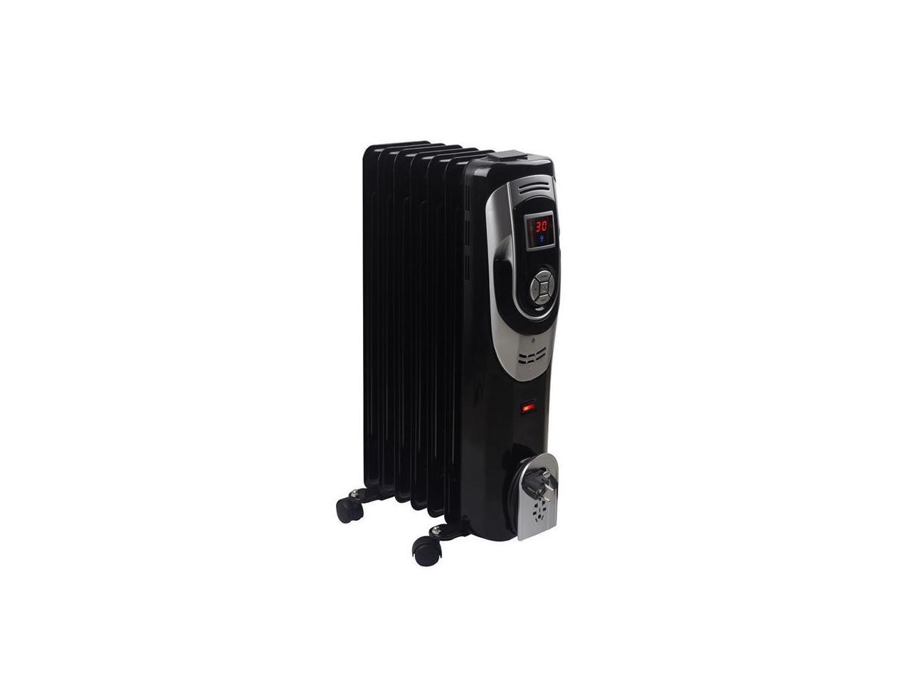 Optimus H6015L Digital 7 Fin Oil Filled Radiator Heater