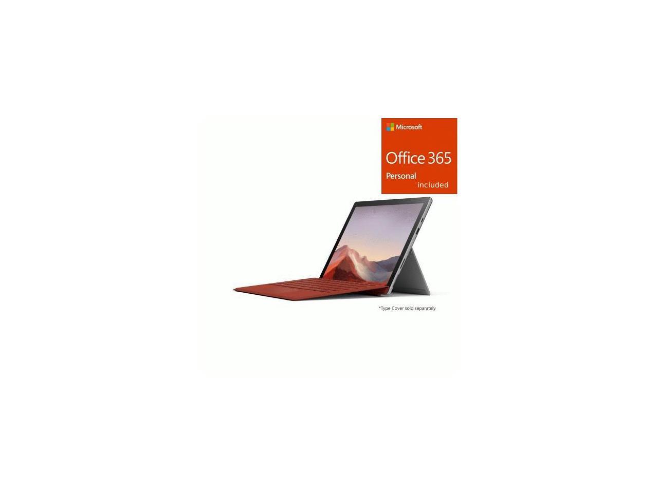 Microsoft Surface Pro 7 12.3\" Core i7 16GB 256GB Platinum - + Office 365 Bundle