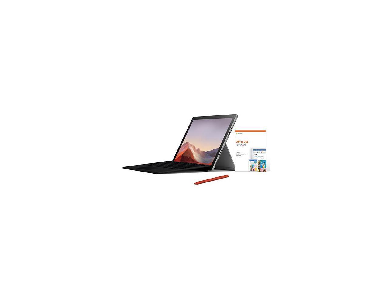 Microsoft Surface Pro 7 12.3\" Intel Core i5 8GB RAM 128GB SSD Platinum + Surface Pro Signature Type Cover Black + Surface Pen Poppy Red + Office 365 Personal 1 Year