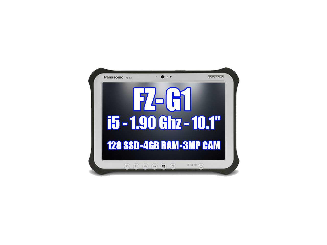 Panasonic Toughpad FZ-G1 Intel Core i5-3437U 1.9GHz, 4G LTE, 128GB SSD, 8GB Ram, Windows 7 Pro, 3MP Cam, Webcam
