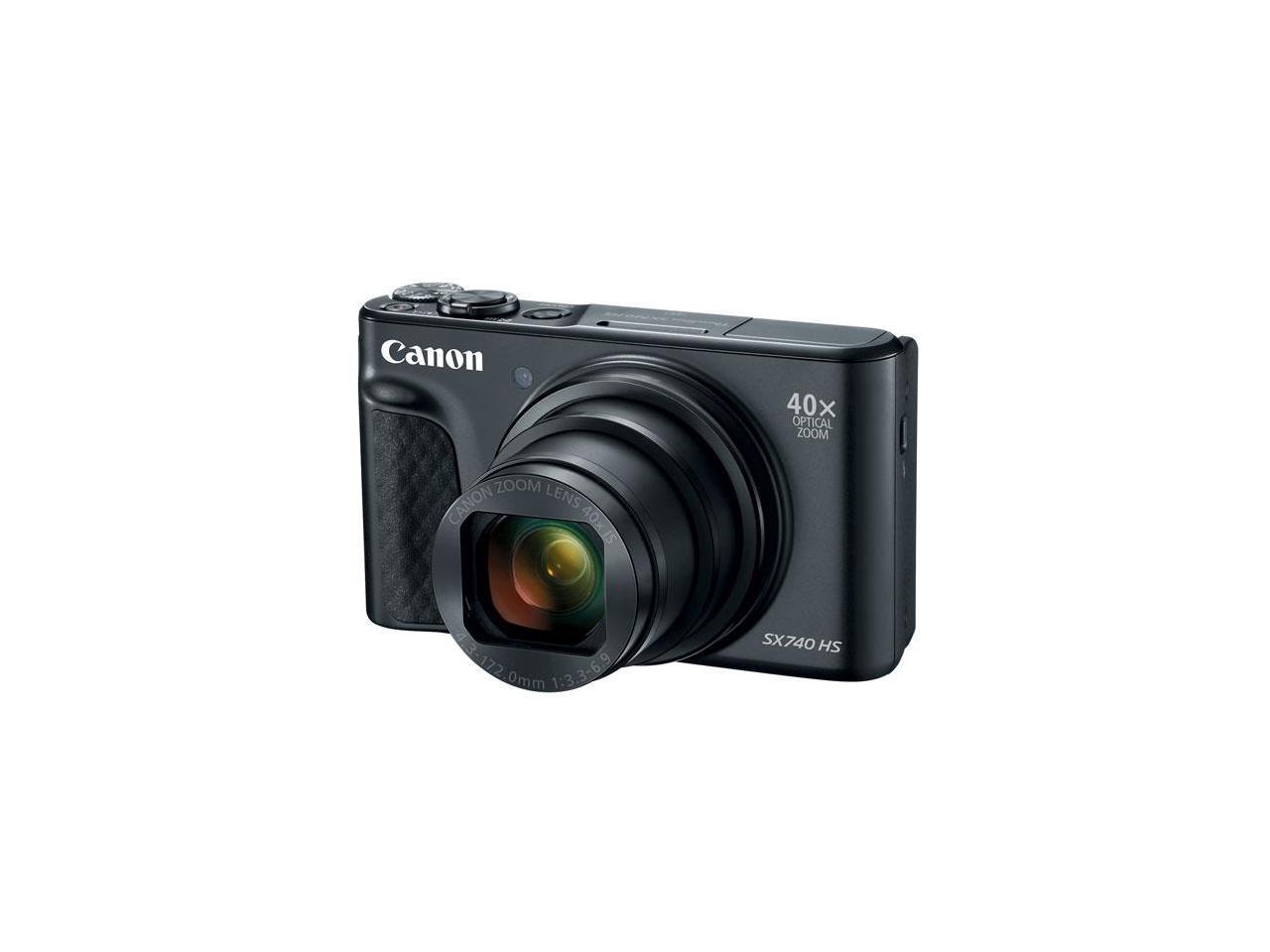 Canon PowerShot SX740 HS Digital Camera, Black #2955C001