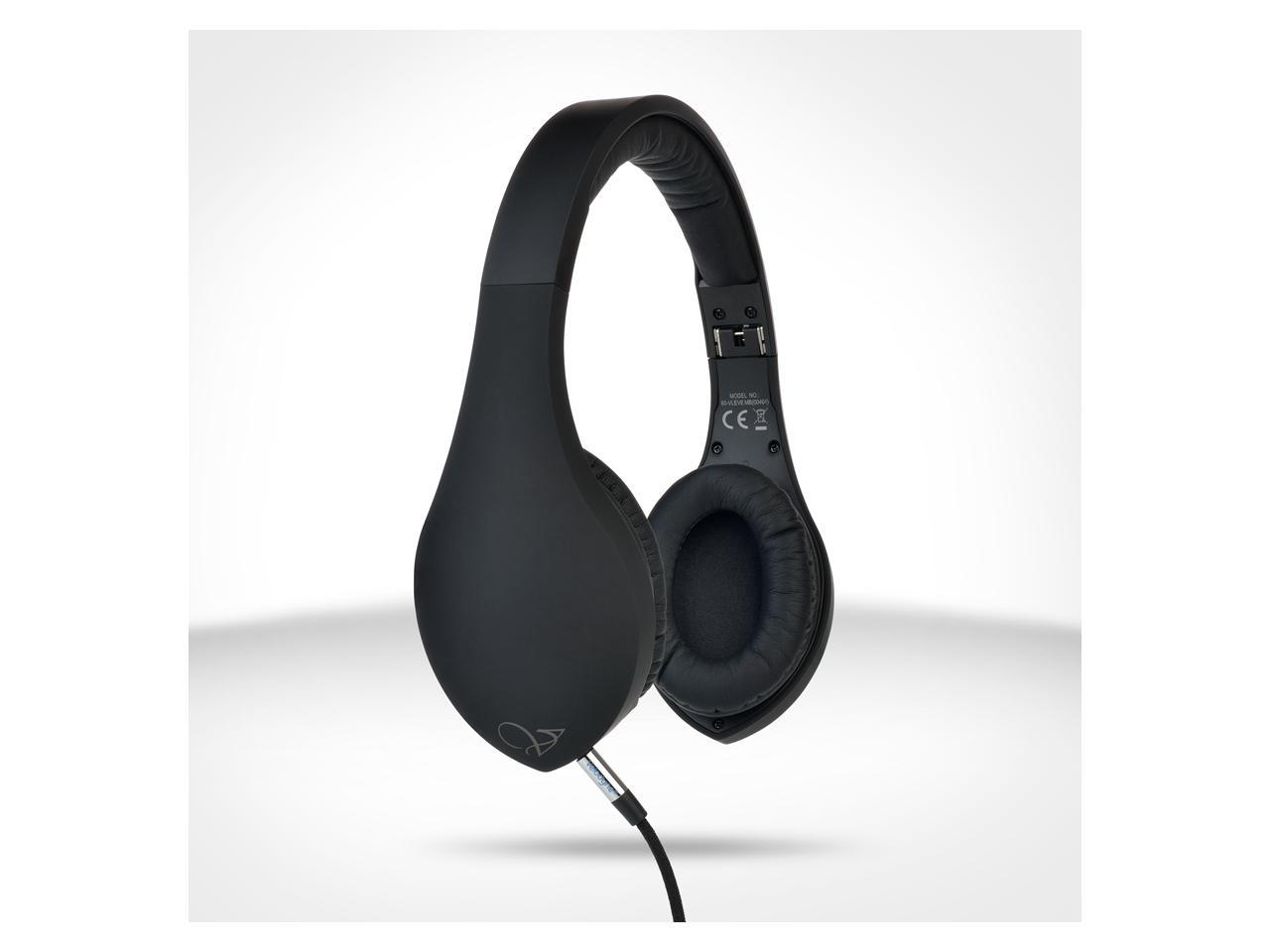 Velodyne vLeve On-Ear Headphones with Inline Mic and 3-Button Remote - Matte Black