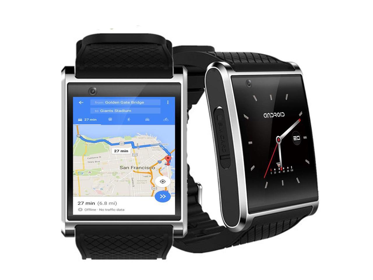 Bluetooth 4.2 Sync Android 5.1 SmartWatch (1.54-inch AMOLED Screen + QuadCore CPU + Google Play Store + WiFi)