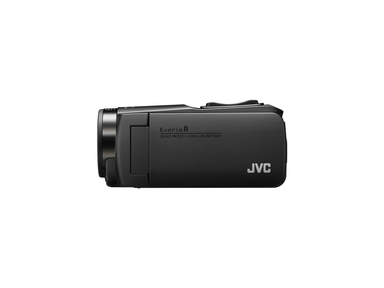 JVC GZ-R460BUS EverioR Quad-Proof HD Camcorder with 4GB Internal Memory (Black)