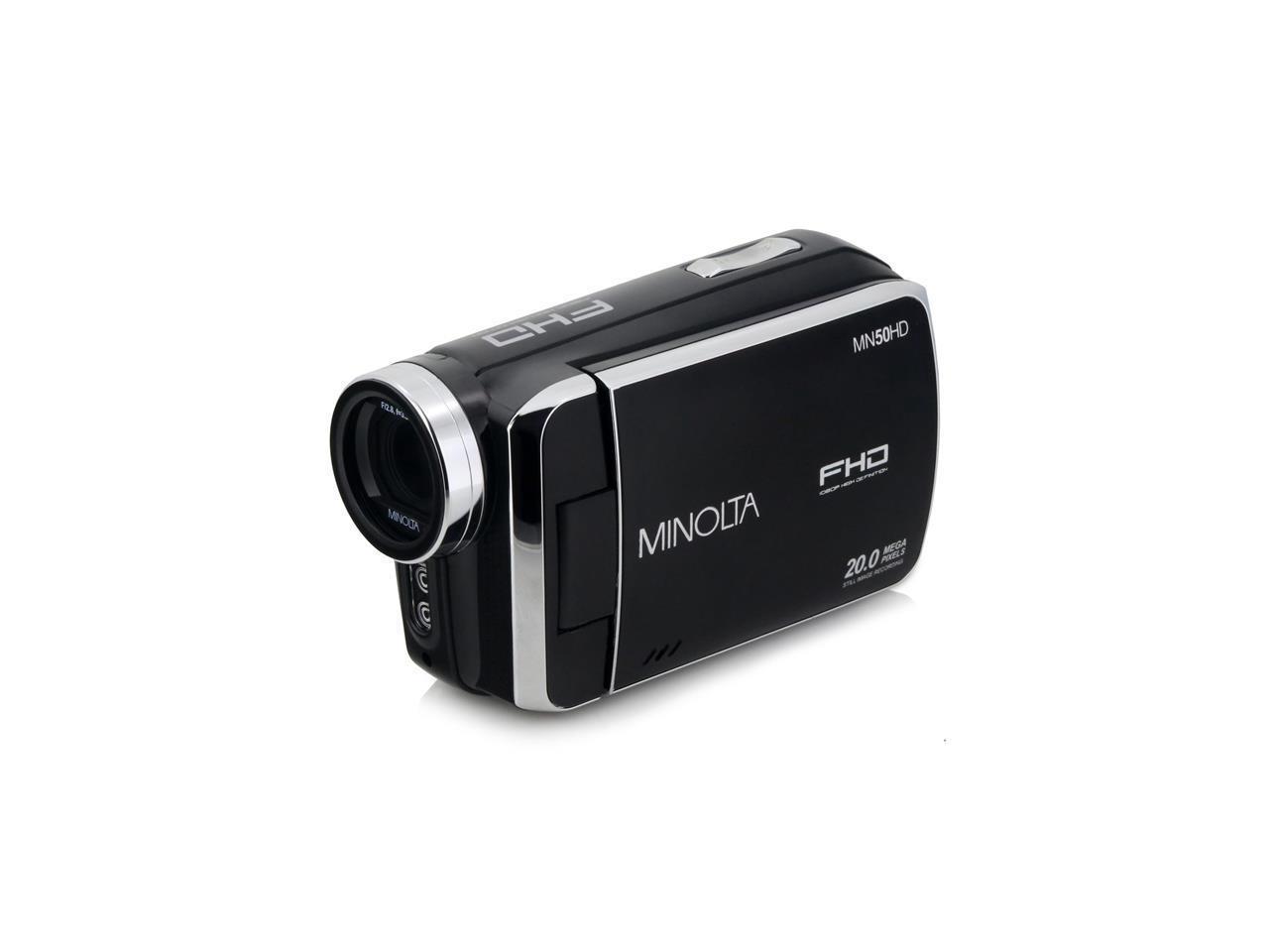 Minolta MN50HD 1080p Full HD 20MP Digital Camcorder, Black #MN50HD-BK