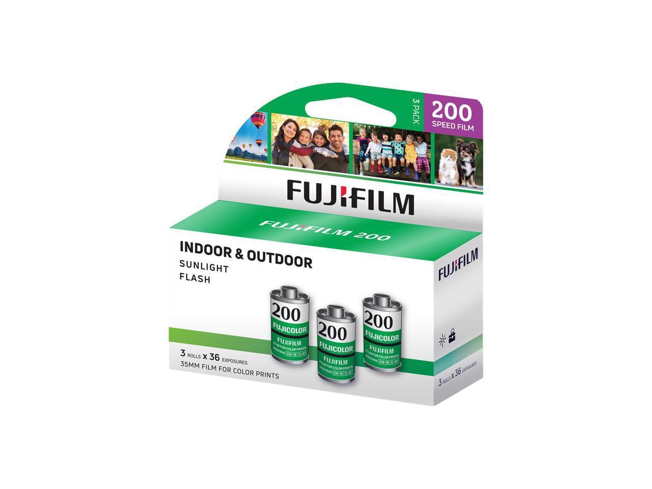 Fujifilm Fujicolor 200 Color Negative Film 35mm 36 exposure 3-Pack #600018966