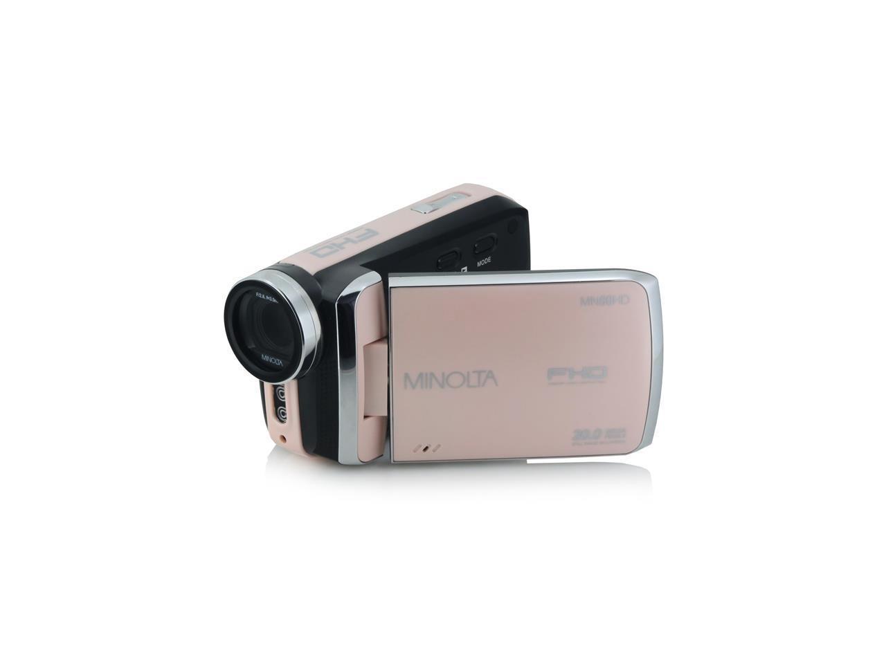Minolta MN50HD 1080p Full HD 20MP Digital Camcorder, Rose Gold #MN50HD-RG
