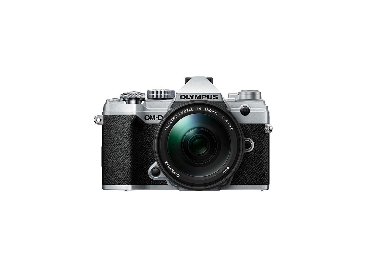Olympus OM-D E-M5 Mark III Mirrorless Camera, Silver with 14-150/4-5.6 II Lens