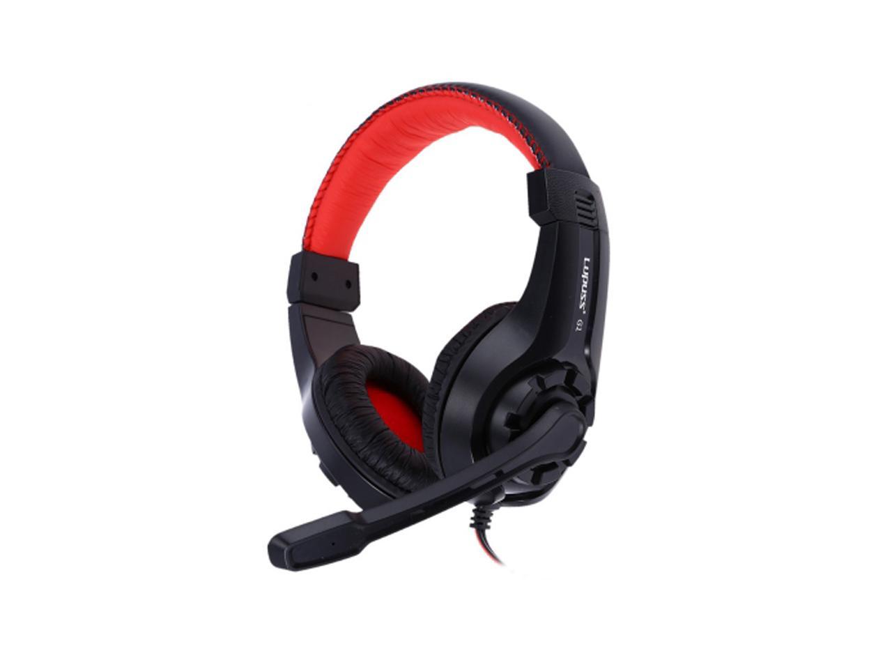 Lupuss G1 Over-ear Gaming Headsets Earphones Headphones with Mic Stereo Bass for PC Games