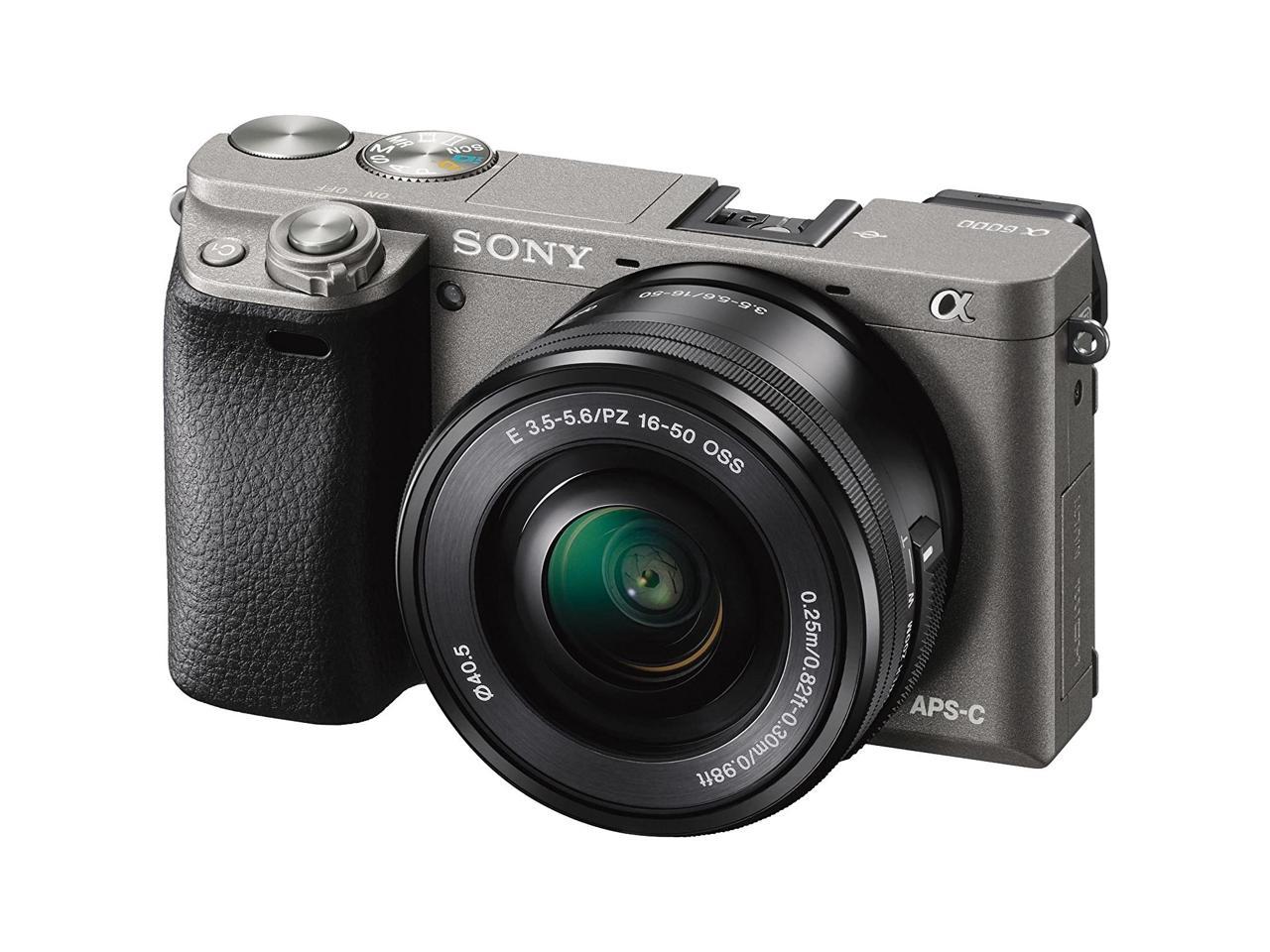 Sony Alpha a6000 Mirrorless Digital Camera with 16-50mm Lens (Graphite)