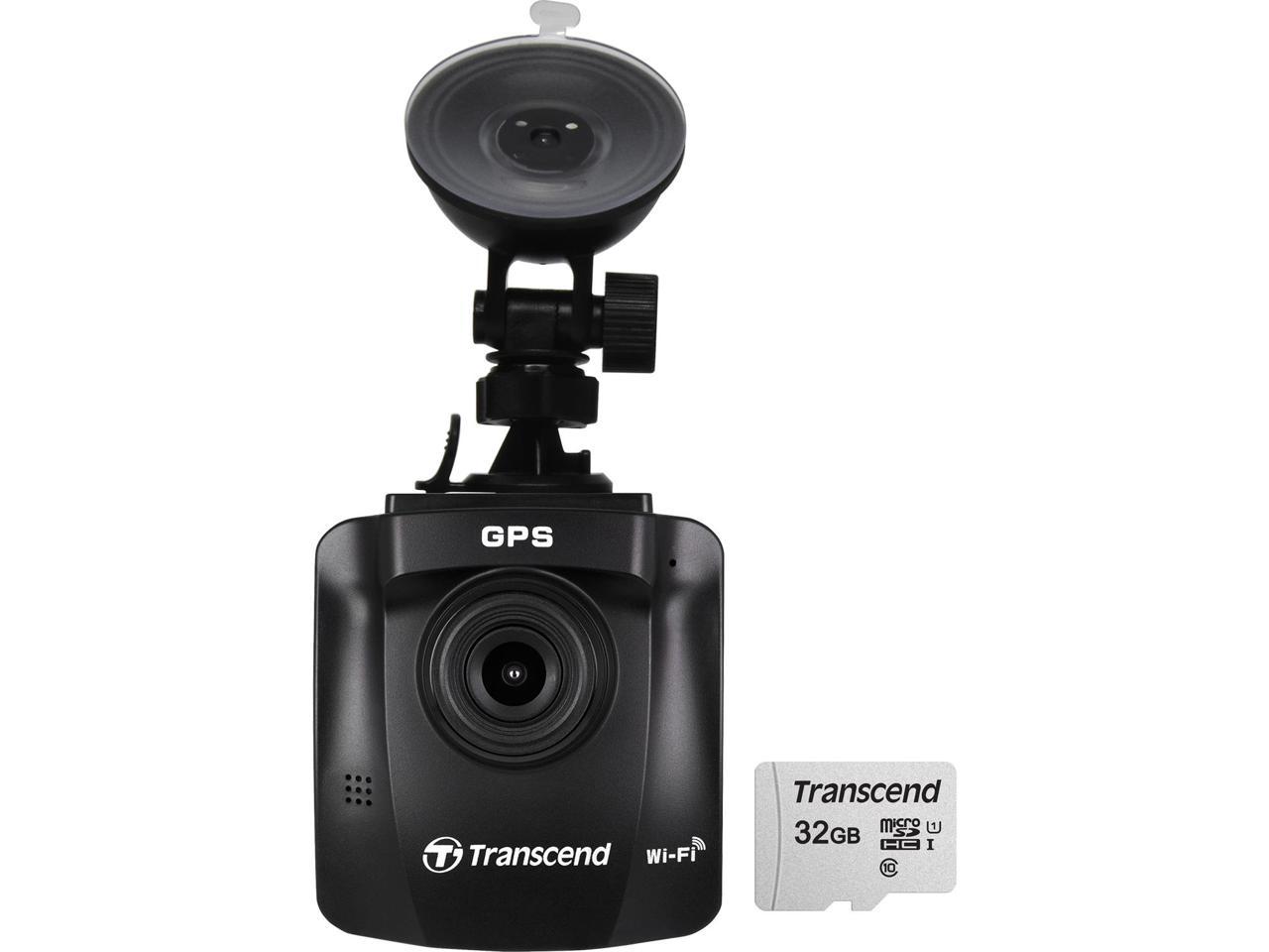 Transcend DrivePro 230 1080p Full HD Car Dashboard Video Recorder with Suction Cup includes 32GB microSDHC Memory Card
