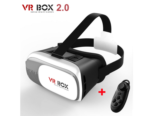 3D Glasses Xiaozhai VRBOX Upgraded Version Virtual Reality 3D Video Glasses+ Bluetooth Remote VR BOX II