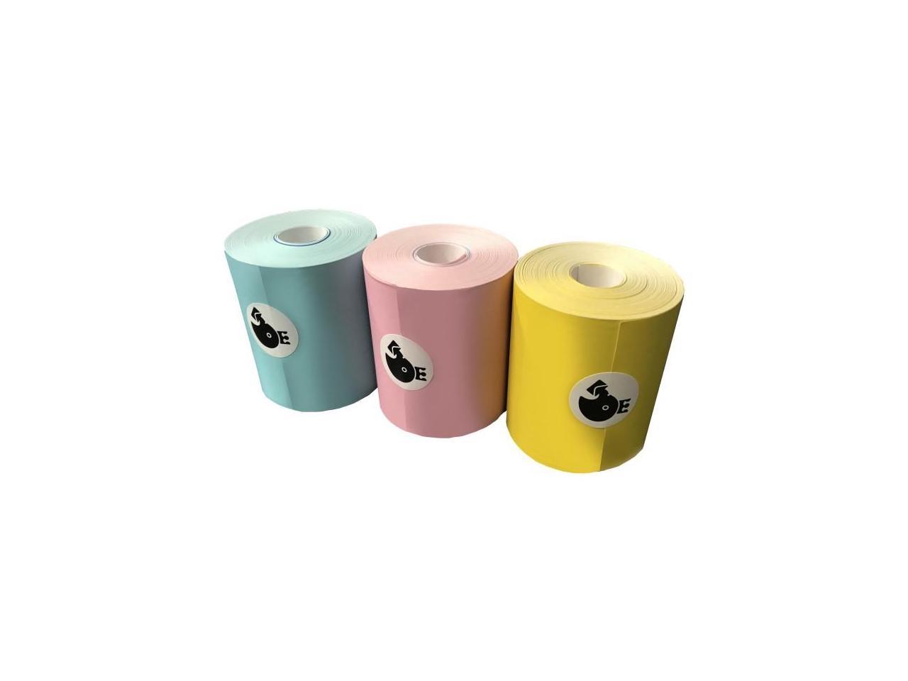 Memobird Oficial Thermal Paper Assorted Color x3 Pack (Blue, Pink and Yellow)