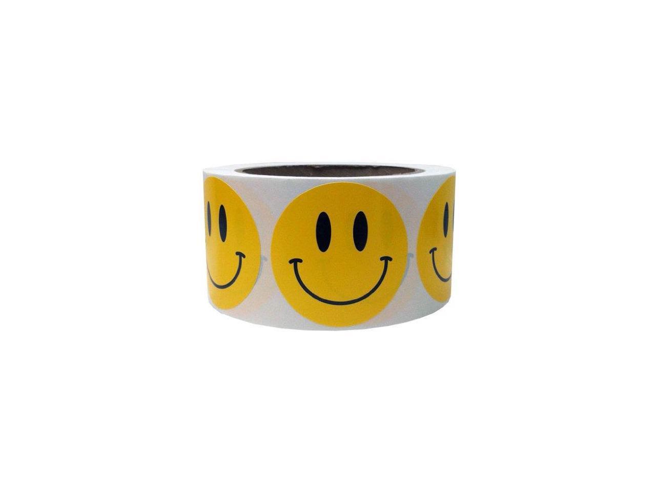 Smiley Face Stickers Yellow Happy Face Labels For Teachers 2 Inch Round Circle Dots 500 Adhesive Stickers