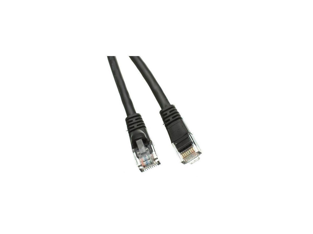 BattleBorn 1 Foot Cat5e Cat5 Network Ethernet RJ45 UTP LAN Cable Cord - Black