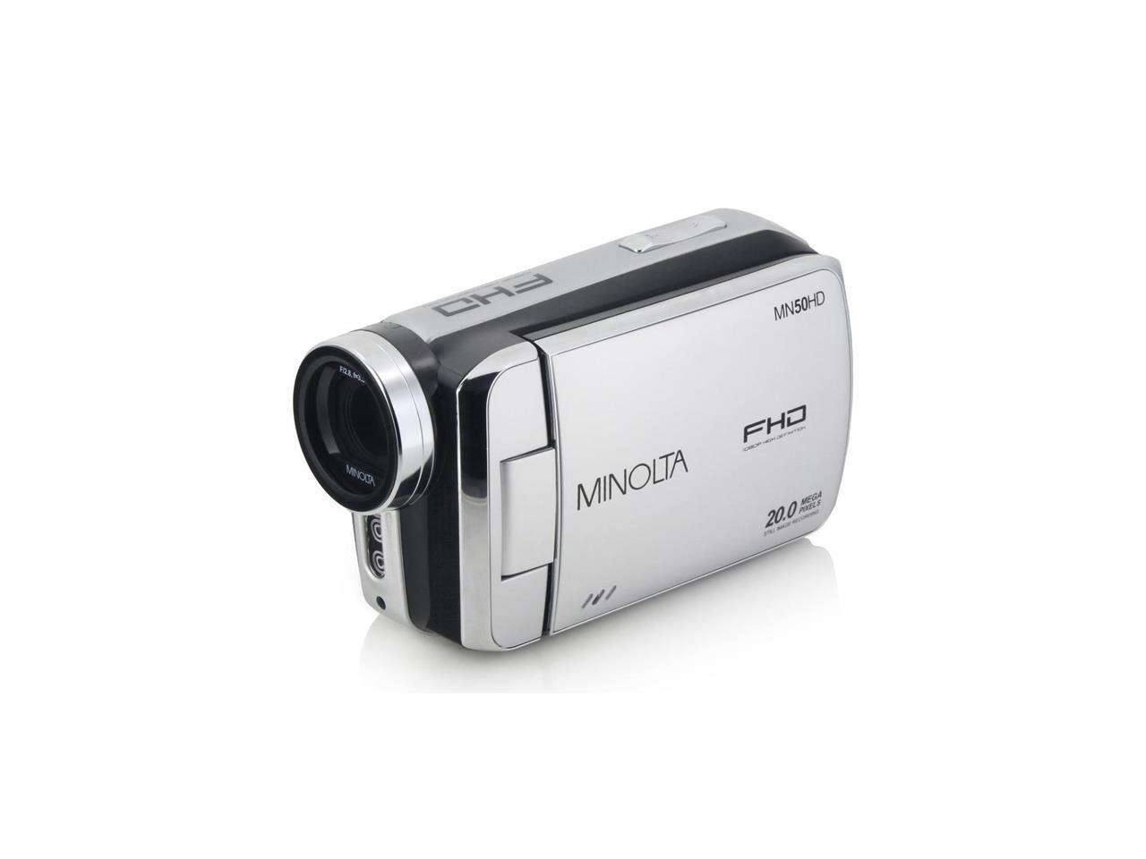 Minolta MN50HD 1080p Full HD 20MP Digital Camcorder, Silver #MN50HD-S