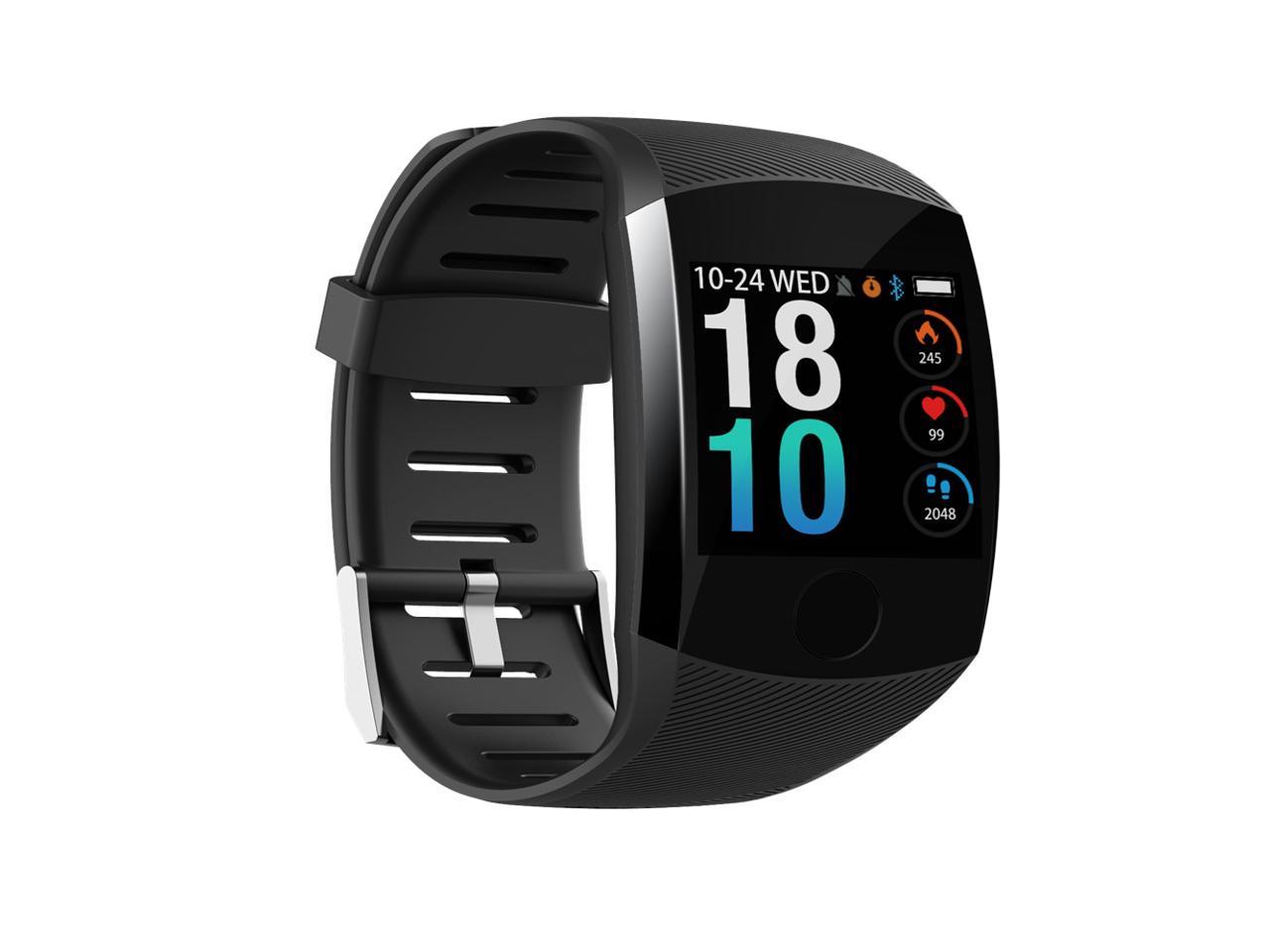 Makibes B01 IP67 Water Resistant Smartwatch Fitness Tracker 1.3 inch Blood Pressure color UI Wristband - Black