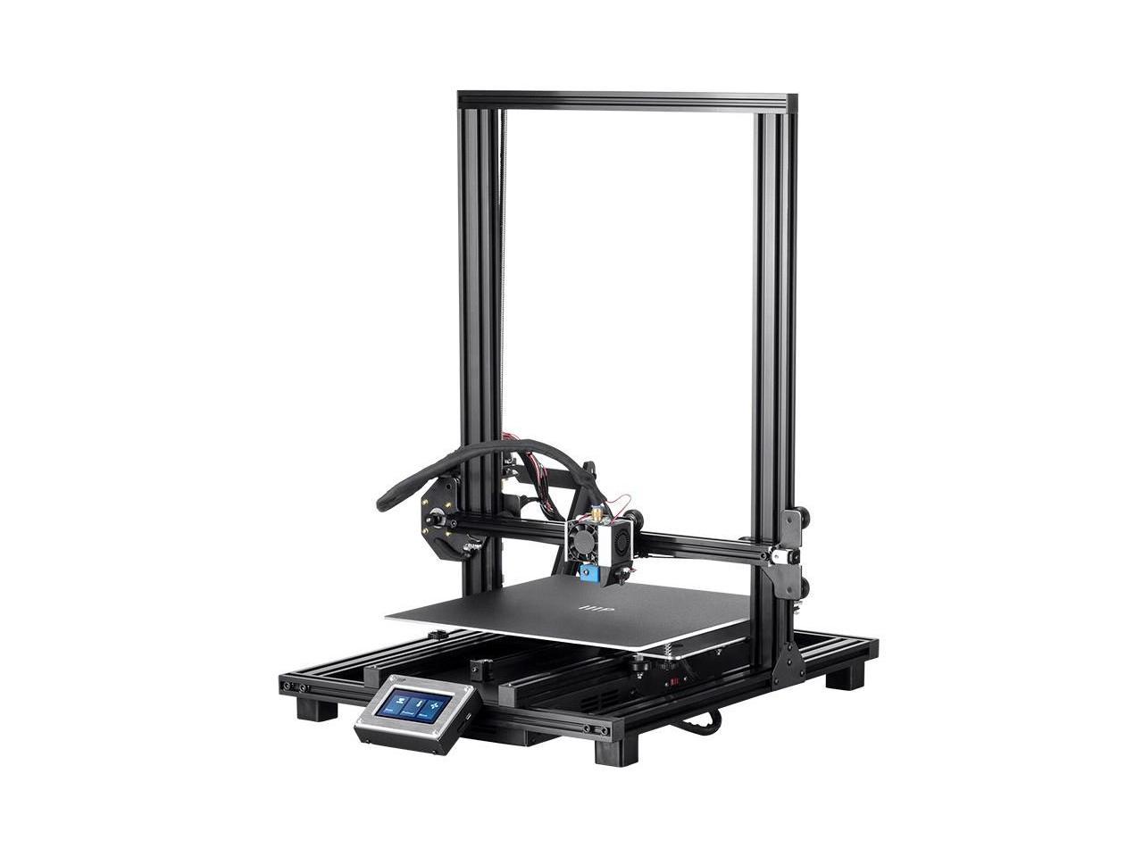 Monoprice MP10 3D Printer - Black with (300 x 300 mm) Magnetic Heated Build Plate, Resume Printing Function, Assisted Leveling, and Touch Screen