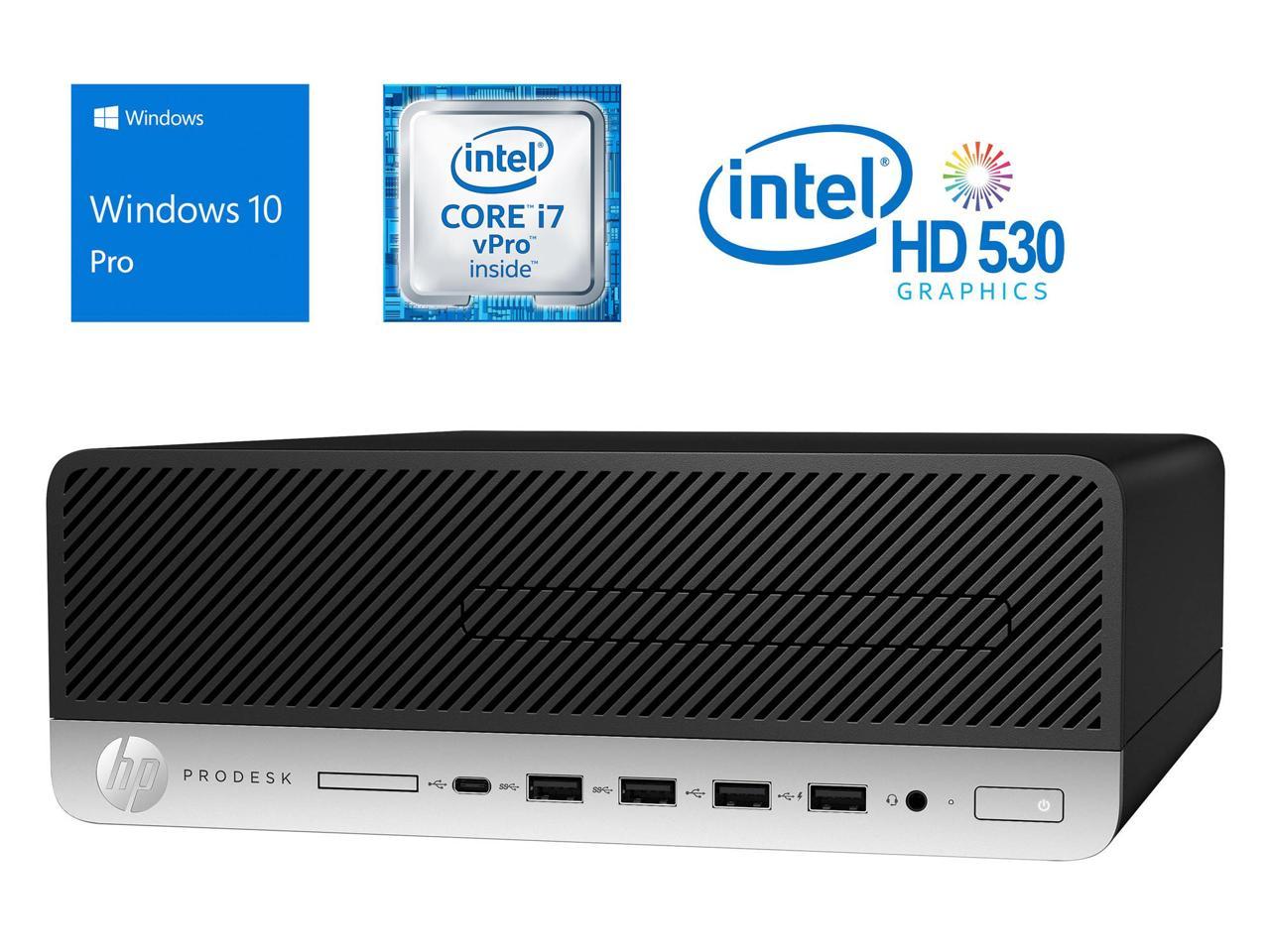 HP ProDesk 600 G3 Desktop, Intel Core i7-6700 Upto 4.0GHz, 32GB RAM, 1TB NVMe SSD, DisplayPort, VGA, Wi-Fi, Bluetooth, Windows 10 Pro