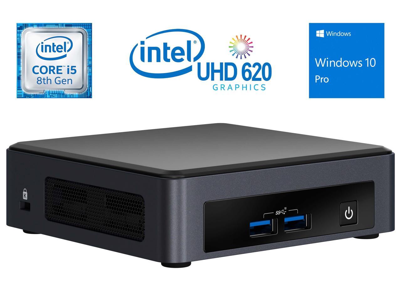 Intel NUC8V5PNK Mini PC, Intel Core i5-8365U Upto 4.1GHz, 32GB RAM, 256GB NVMe SSD, HDMI, Thunderbolt, Wi-Fi, Bluetooth, Windows 10 Pro