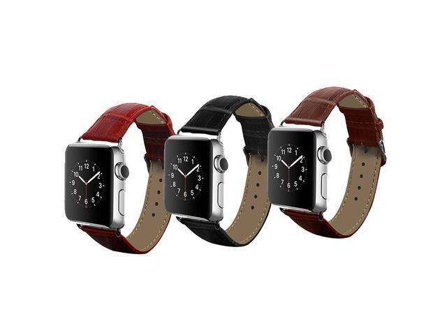 iPM Crocodile Leather Band for Apple Watch - 42mm - Red
