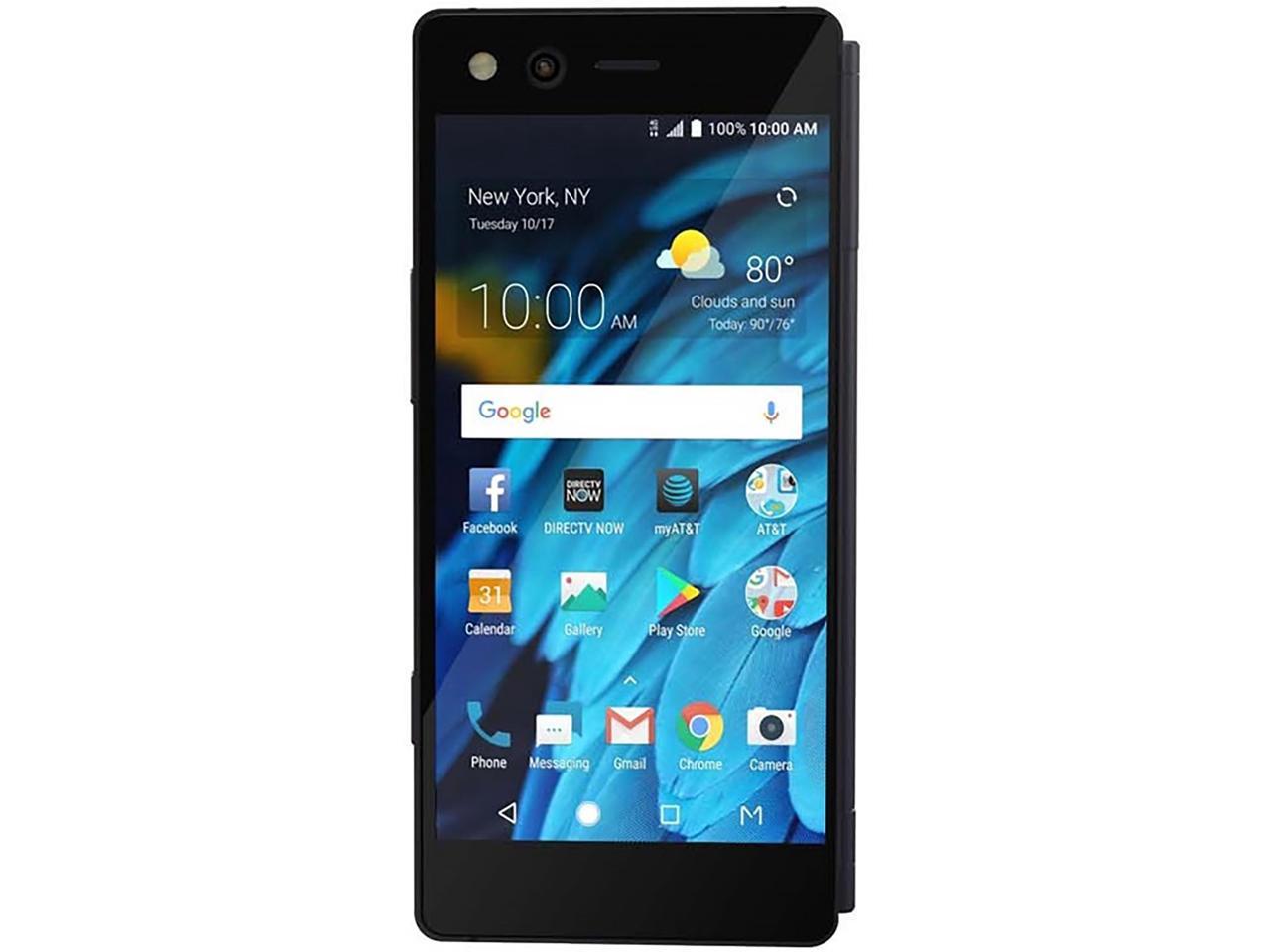 ZTE Axon M Z999 64GB Unlocked AT&T Dual-Screen Phone w/ 20MP Camera - Black