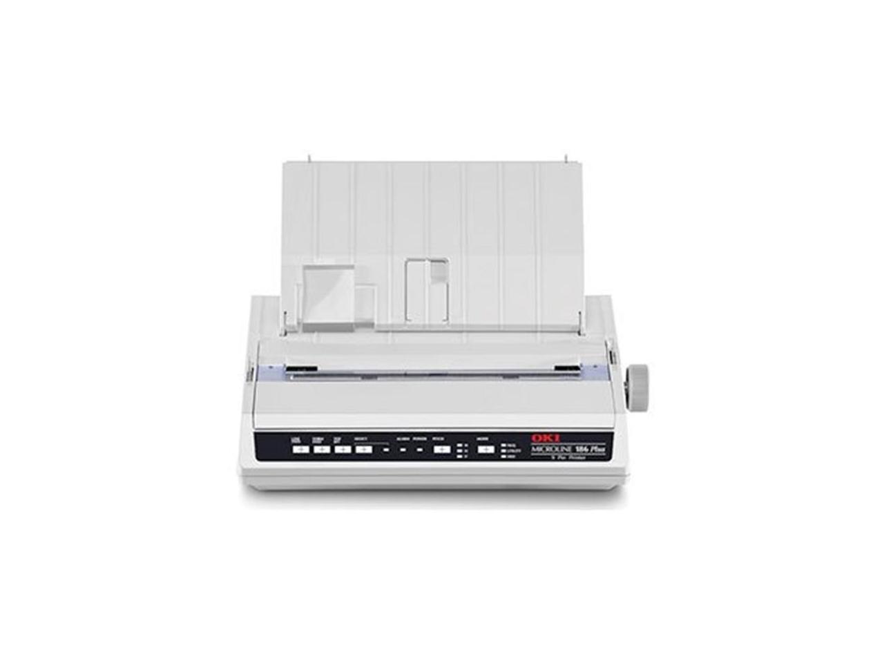 OKIData 62448601 Oki Microline 186 Plus - Receipt Printer - Dot-Matrix - 240 X 216 Dpi - 9 Pin - Up To 375 Char/Sec - Usb, Serial