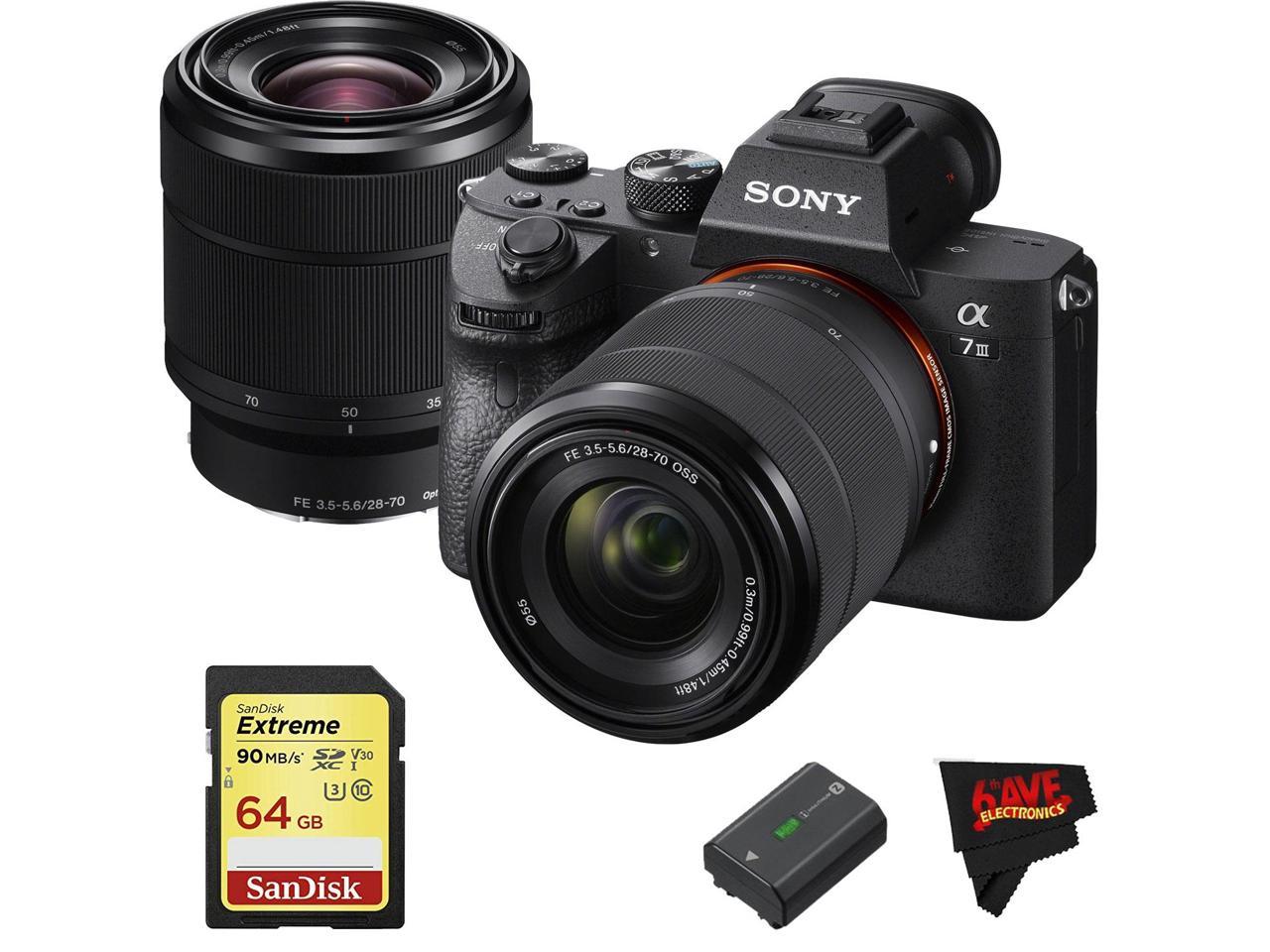 Sony Alpha a7 III Mirrorless Digital Camera with 28-70mm Lens International Version (Starters Kit)