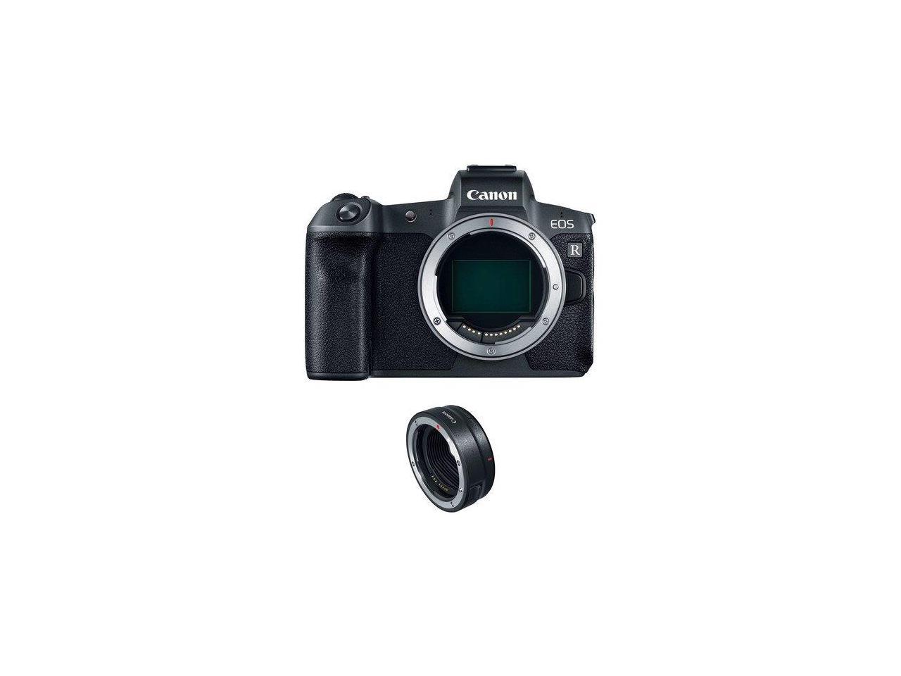 Canon EOS R Mirrorless Digital Camera (Body Only)+ Mount Adapter EF-EOS R (Intl Model)