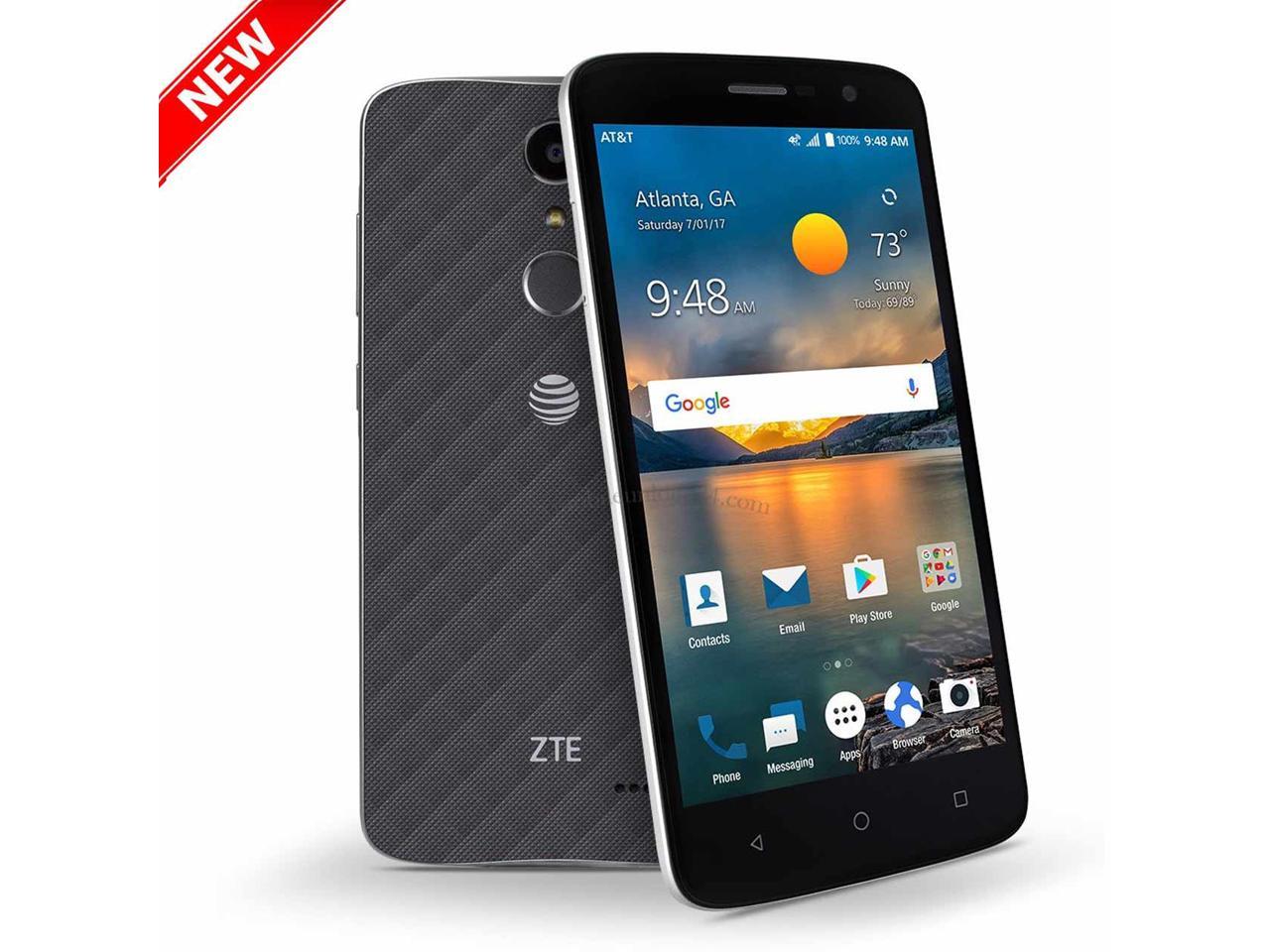 ZTE Blade Spark 16GB Z971 GSM Unlocked 5.5\" Display 2GB RAM 13MP Camera Phone - Dark Gray
